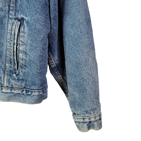 Levi's Type 3 Trucker Vintage USA Heavy Sherpa Lined Jean Jacket Coat 46R